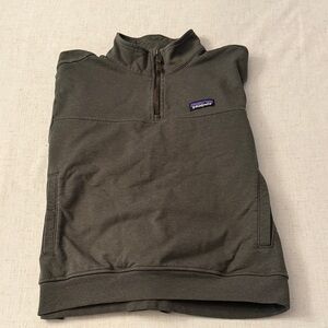 Patagonia Forest Green Half-Zip Sweater